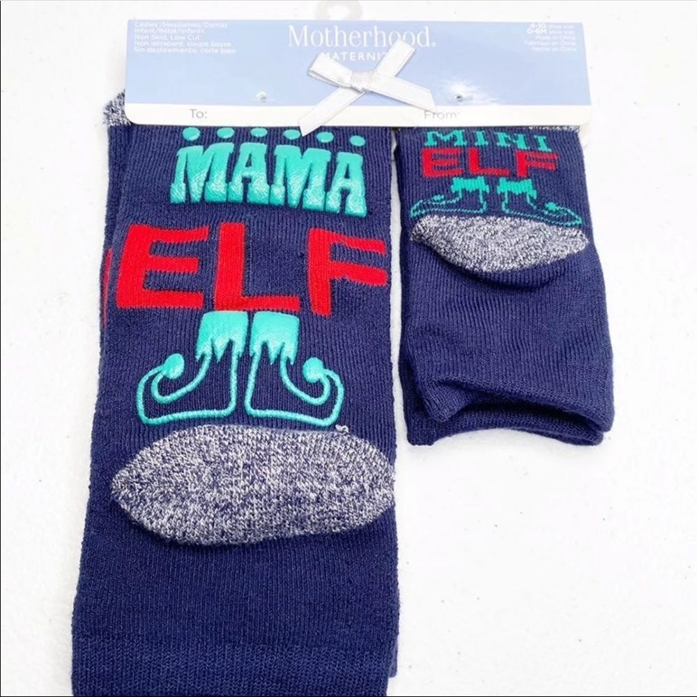 Christmas Socks‎ Mommy and me Elf Holidays